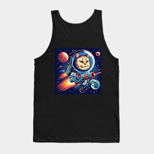 Cosmic Cat . Tank Top